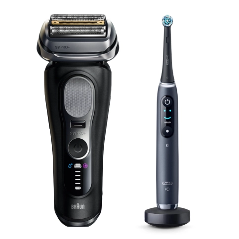 Набор: Электробритва Braun Series 9 PRO+ 9600s Black + Электрическая зубная щетка Oral-B iO 9 Black Onyx 0