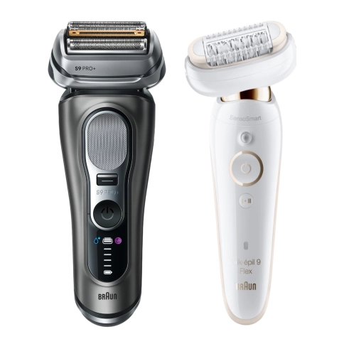 Набор: Электробритва Braun Series 9 PRO+ 9675cc Grey + Эпилятор Braun Silk-epil 9 SES 9-071 3D GLD 0 Набор: Электробритва Braun Series 9 PRO+ 9675cc Grey + Эпилятор Braun Silk-epil 9 SES 9-071 3D GLD 0