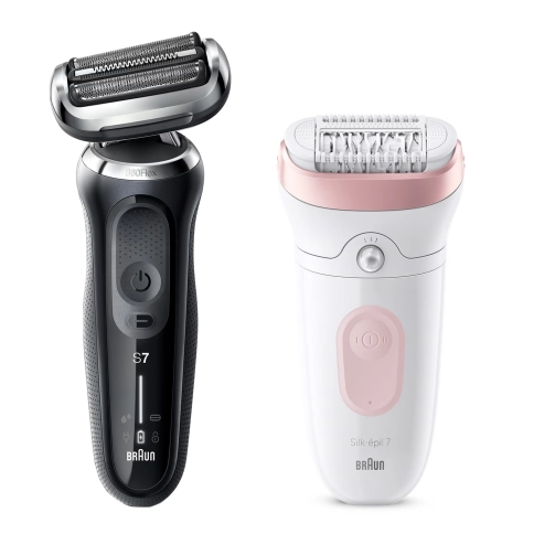 Набор: Электробритва Braun Series 7 72-N4200cs Black + Эпилятор Braun Silk-epil 7 SE 7-000 0
