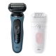 Набор: Электробритва Braun Series 5 52-A1000s Light Blue + Эпилятор Braun Silk-epil 5 5-000 0