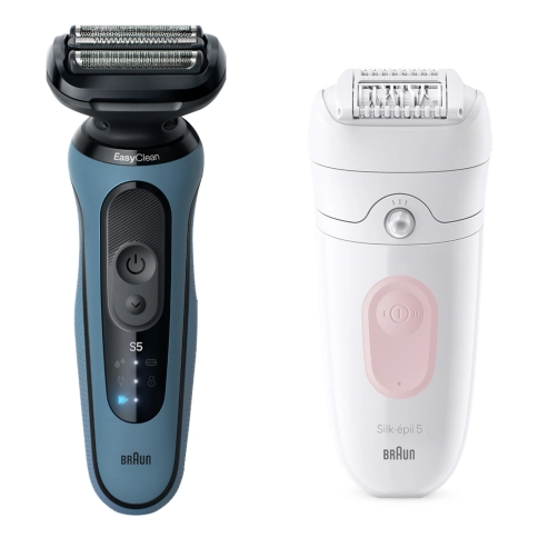 Набор: Электробритва Braun Series 5 52-A1650s + Эпилятор Braun Silk-epil 5 5-050 0