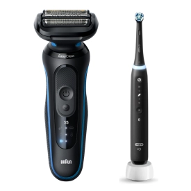 Набор: Электробритва Braun Series 5 52-B1600s Blue + Электрическая зубная щетка Oral-B iO 5 Matte Black