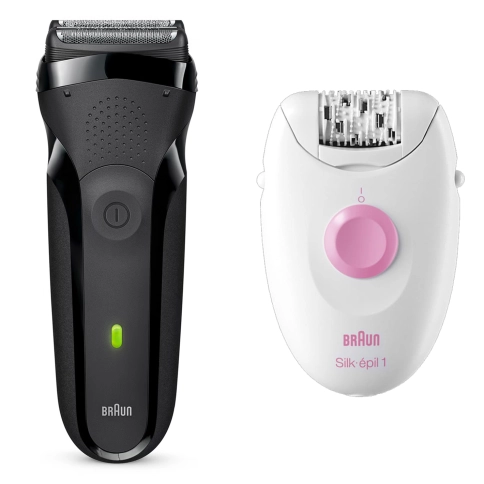 Набор: Электробритва Braun Series 3 300s Black + Эпилятор Braun Silk-epil 1 1-010 0 Набор: Электробритва Braun Series 3 300s Black + Эпилятор Braun Silk-epil 1 1-010 0