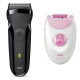 Набор: Электробритва Braun Series 3 300s Black + Эпилятор Braun Silk-epil 3 3-031