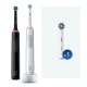 Набор электрических зубных щеток Oral-B Pro 3 Black, White (2 шт) с насадкой CrossAction (1 шт) 0