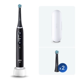 Электрическая зубная щетка Oral-B iO 6 Black Lava c насадками Ultimate Clean (2 шт) черные