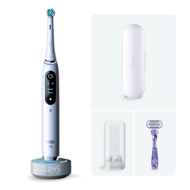 Набор электрическая зубная щетка Oral-B iO 10 Stardust White + Женская бритва Gillette Venus Extra Smooth Swirl