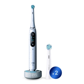 Электрическая зубная щетка Oral-B iO 10 Stardust White с насадками Ultimate Clean (2 шт) белые