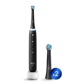  Электрическая зубная щетка Oral-B iO 5 Matte Black c насадками Ultimate Clean (2 шт) черные