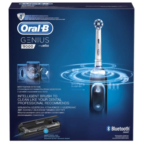 Электрическая зубная щетка Oral-B Genius 9000 Black D 701.545.6X 3 Электрическая зубная щетка Oral-B Genius 9000 Black D 701.545.6X 3
