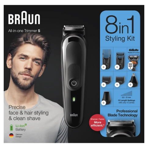 Триммер универсальный Braun MGK5260, 8-в-1 + Бритва Gillette (уценка) 6 Триммер универсальный Braun MGK5260, 8-в-1 + Бритва Gillette (уценка) 6