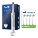 Электрическая зубная щетка Oral-B Vitality Pro D103.413.3 Cross Action Protect X Clean, белый + Насадки Oral-B CrossAction EB50RB-4, 4 шт