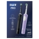 Набор электрических зубных щеток Oral-B Vitality Pro DUO черная и лиловая (2 шт) 23
