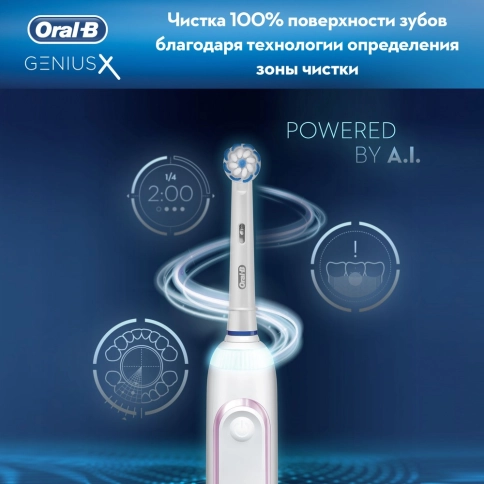 Электрическая зубная щетка Oral-B Genius X 20000N Pink D706.515.6X 11
