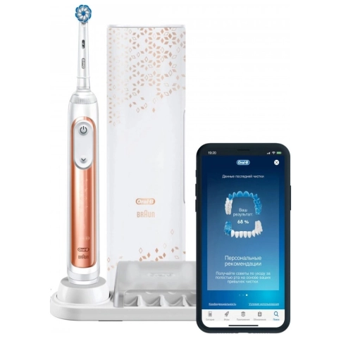 Электрическая зубная щетка Oral-B Genius X 20000N Rose Gold D706.515.6X 0