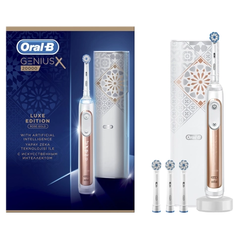Электрическая зубная щетка Oral-B Genius X 20000N Luxe Edition Розовое Золото 19