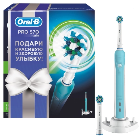 Электрическая зубная щетка Oral-B PRO 570 CrossAction D 16.524U 2