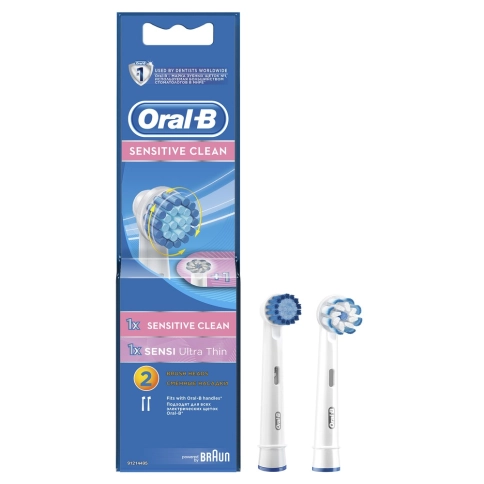 Набор насадок Oral-B: Sensitive Clean (1 шт), Sensi Ultrathin (1 шт) 0