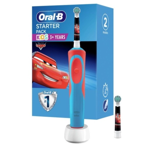 Детская электрическая зубная щеткаOral-B Vitality Kids Тачки с насадкой Oral-B Тачки 1