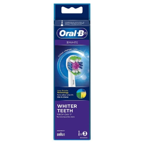 Насадка Oral-B 3D White для отбеливающей чистки (3 шт) белая 11
