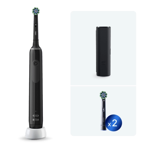 Электрическая зубная щетка Oral-B Pro 3 3500 + Насадка для эффективной чистки Oral-B CrossAction (2 шт) 0
