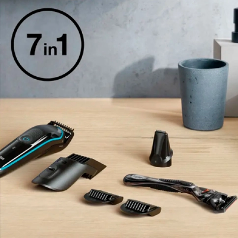 Триммер универсальный Braun MGK5345, 7-в-1 + Бритва Gillette 12