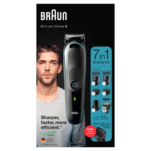 Триммер универсальный Braun MGK5345, 7-в-1 + Бритва Gillette 14