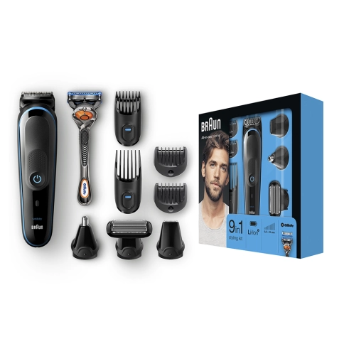 Триммер универсальный Braun MGK5080, 9-в-1 + Бритва Gillette 8