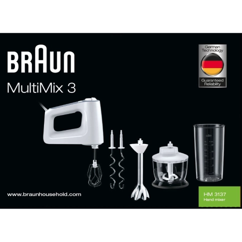 Миксер Braun MultiMix 3 Hand mixer HM3137 12