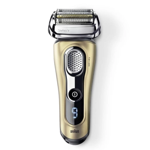 Электробритва Braun Series 9 9399s Gold с зарядной станцией и кожаным футляром 1