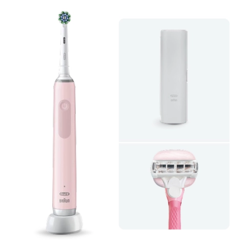 Электрическая зубная щетка Oral-B Pro 3 3500 + Женская бритва Gillette Venus Comfortglide Miami 0