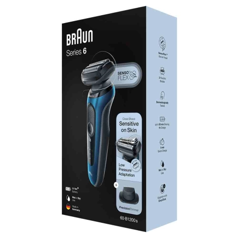 Электробритва Braun Series 6 60-B1200s Blue 3