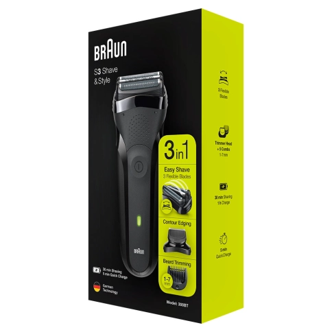 Электробритва Braun Series 3 Shave&Style 300bt + насадка-триммер и 5 гребней 9
