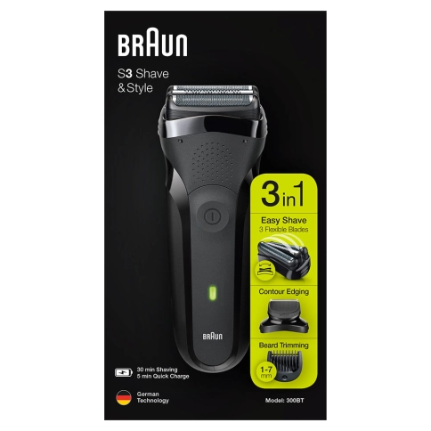 Электробритва Braun Series 3 Shave&Style 300bt + насадка-триммер и 5 гребней 7