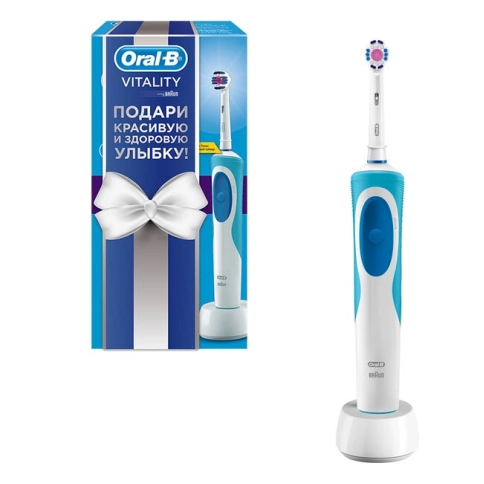 Электрическая зубная щетка Oral-B Vitality 3D White D12.513W в подарочной упаковке 0