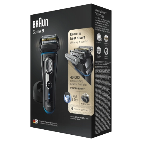Электробритва Braun Series 9 9242s с зарядной станцией и тканевым футляром 6