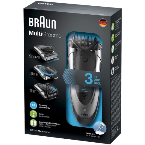 Мультигрумер Braun MG5090 - бритва и триммер для стайлинга 2 в 1 + зарядная станция 6