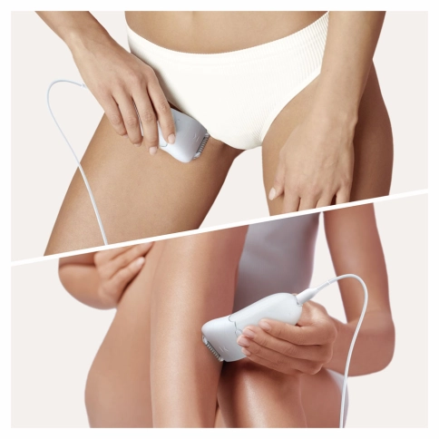 Набор: Триммер электрический Braun OneTool XT5100 черный/серебристый + Эпилятор Braun Silk-epil 5 Series 5-505P White Purple 18