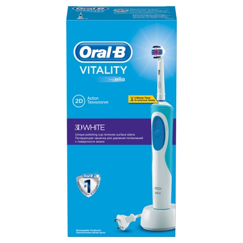 Электрическая зубная щетка Oral-B Vitality 3D White D12.513W 1