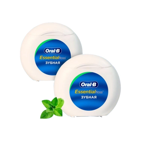 Зубная нить Oral-B Essential floss мятная 50м (2 шт.) 0