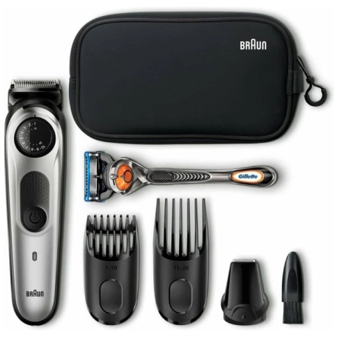 Триммер для бороды Braun BT5960TS + Бритва Gillette 6