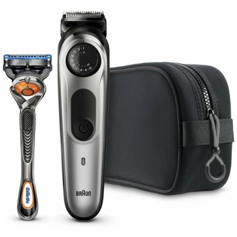 Триммер для бороды Braun BT5960TS + Бритва Gillette 5