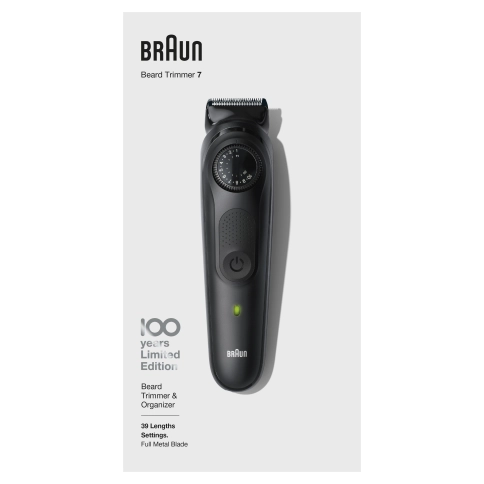 Триммер для бороды Braun BT7 Max Braun 100 Years Юбилейная серия 6