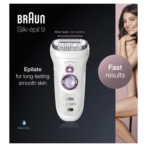 Эпилятор Braun Silk-epil 9 SensoSmart 9-690 Purple белый/фиолетовый 7
