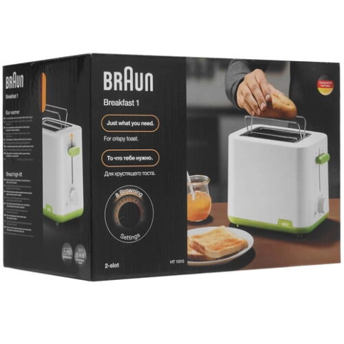 Тостер Braun PureShine HT101BI-HT1510WH белый 3