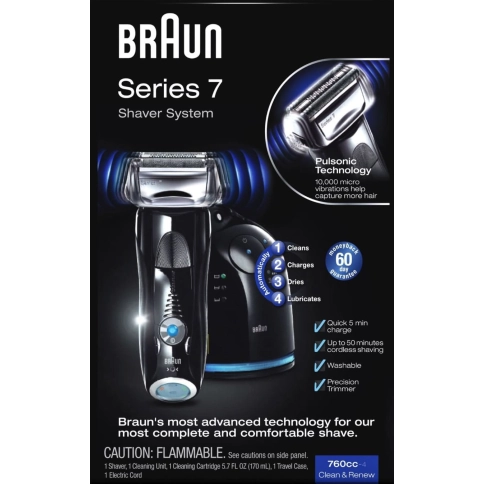 Электробритва Braun Series 7 760cc с блоком Clean&Charge 5