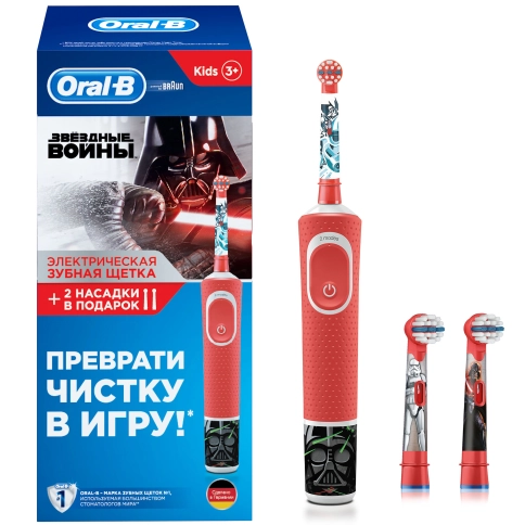 Детская электрическая зубная щетка Oral-B Vitality Kids StarWars D100.433.2K 2