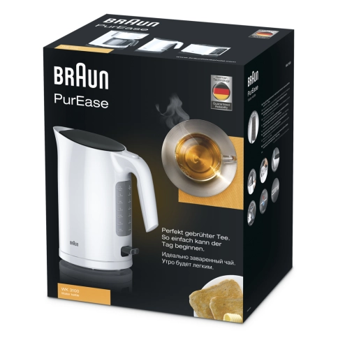 Чайник Braun PurEase WK3100 белый 3