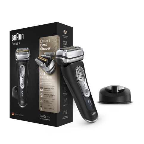 Электробритва Braun Series 9 9340s с зарядной станцией и тканевым футляром 8