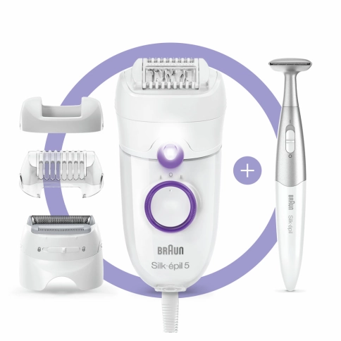Эпилятор Braun Silk-epil 5 Series 5-825P White Purple 1